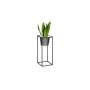 Planter with stand Alexandra House Living Black Silver Metal 60 x 24 x 24 cm by Alexandra House Living, Cachepots - Ref: D163...