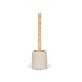 Toilet Brush Alexandra House Living Brown Beige Nylon Ash wood Sandstone 10 x 36 x 10 cm by Alexandra House Living, Toilet ac...