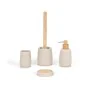 Escobilla para el Baño Alexandra House Living Marrón Beige Nailon Madera de fresno Arenisca 10 x 36 x 10 cm de Alexandra Hous...