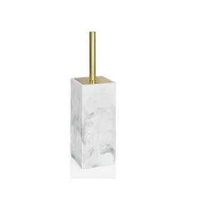 Piaçaba Alexandra House Living Branco Dourado Aço inoxidável Poliresina 8 x 33 x 8 cm de Alexandra House Living, Acessórios p...