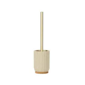 Escobilla para el Baño Alexandra House Living Beige Dorado Poliresina 10 x 37 x 10 cm de Alexandra House Living, Accesorios d...