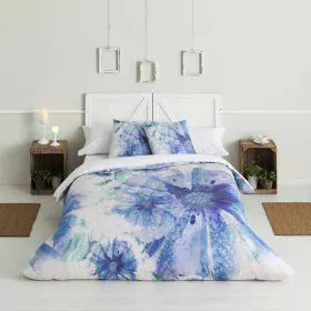 Duvet cover set Hosteline BATIK Blue Double 3 Pieces by Hosteline, Quilts and quilt covers - Ref: D2100044, Price: 24,44 €, D...