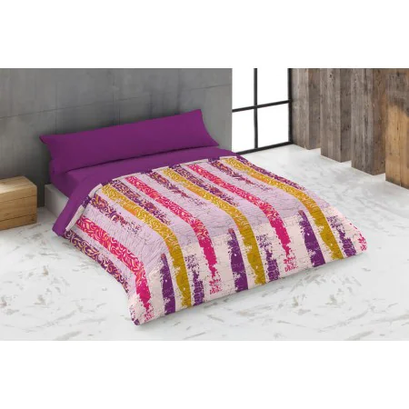 Duvet cover set Hosteline URBAN Light mauve Double 220 x 230 cm 3 Pieces by Hosteline, Quilts and quilt covers - Ref: D210005...