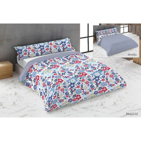 Duvet cover set Hosteline PAULO Blue Super king 3 Pieces by Hosteline, Quilts and quilt covers - Ref: D2100912, Price: 21,38 ...