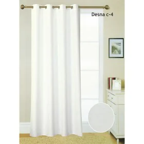 Curtain Hosteline DESNA White 140 x 260 cm by Hosteline, Curtains - Ref: D2102908, Price: 13,49 €, Discount: %