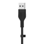 Câble USB-C vers USB Belkin BOOST↑CHARGE Flex Noir 3 m (1 Unité) de Belkin, Câbles USB - Réf : M0312649, Prix : 50,34 €, Remi...