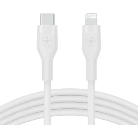 Câble USB-C vers Lightning Belkin CAA009BT1MWH 1 m Blanc (1 Unité) de Belkin, Câbles USB - Réf : M0312656, Prix : 50,34 €, Re...