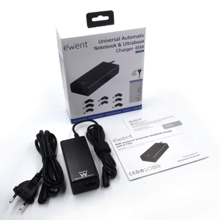 Laptop Charger Ewent EW3962 45 W by Ewent, Chargers and charging stands - Ref: M0315433, Price: 20,68 €, Discount: %