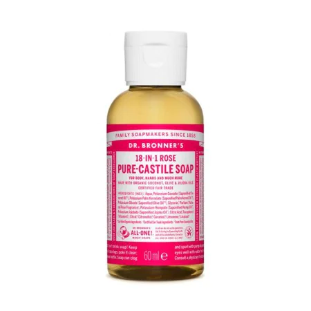 Jabón Líquido Dr Bronner's 60 ml Rosas de Dr Bronner's, Geles y jabones - Ref: M0115946, Precio: 5,81 €, Descuento: %