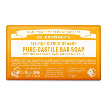 Savon Dr Bronner's 140 g Citrique de Dr Bronner's, Savons et nettoyants pour les mains - Réf : M0115968, Prix : 7,78 €, Remis...