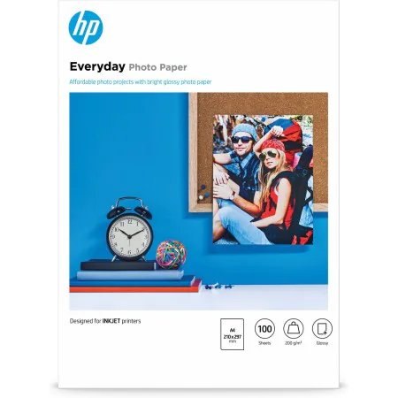 Papel Fotográfico Brilhante HP Q2510A A4 de HP, Papel de impressão - Ref: M0511653, Preço: 26,38 €, Desconto: %