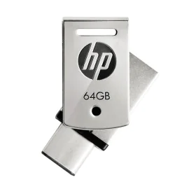 Clé USB HP HPFD5000M-64 Acier 64 GB de HP, Clés USB - Réf : M0511840, Prix : 20,87 €, Remise : %