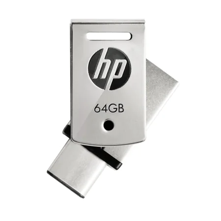 Clé USB HP HPFD5000M-64 Acier 64 GB de HP, Clés USB - Réf : M0511840, Prix : 20,87 €, Remise : %