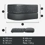 Teclado Logitech Ergo K860 Negro Gris Grafito Qwerty Español de Logitech, Teclados - Ref: M0515405, Precio: 110,13 €, Descuen...