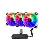 Box Ventilator Talius IRIS SPECTRUM ARGB/CRONOS Ø 12 cm (3 Units) by Talius, Fans and cooling - Ref: M0518250, Price: 40,46 €...