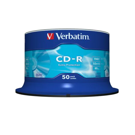 CD-R Verbatim 43351 52x 700 MB (50 Unidades) de Verbatim, Consumíveis de armazenamento - Ref: M0519682, Preço: 25,18 €, Desco...