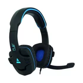 Casques avec Micro Gaming Ewent PL3320 Noir Bleu de Ewent, Écouteurs avec microphones - Réf : S0212209, Prix : 18,56 €, Remis...