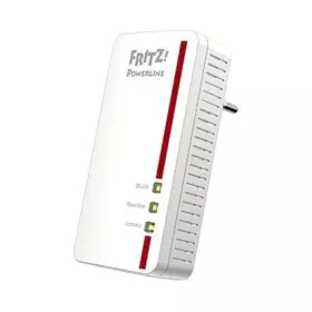 Adaptateur PLC Fritz! WLAN 1260E 866 Mbps 5 GHz Blanc Rouge de Fritz!, Adaptateurs de communication par ligne électrique - Ré...