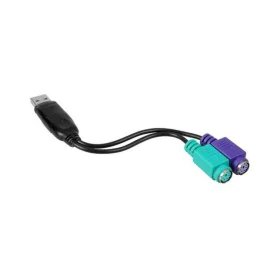 PS/2 to USB adapter NANOCABLE 10.03.0101 Black by NANOCABLE, Data Cables - Ref: S0224333, Price: 4,73 €, Discount: %