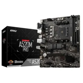 Placa Base MSI A520M PRO mATX AM4 AMD AM4 de MSI, Placas base - Ref: S0228441, Precio: 67,95 €, Descuento: %