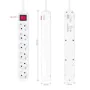 Circuit board NANOCABLE Regleta de enchufes de 6 tomas con interruptor, 1.4 metros Blanca by NANOCABLE, Power Strips - Ref: S...