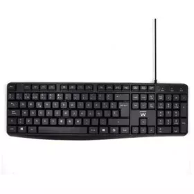 Tastiera Ewent EW3001 Nero Qwerty in Spagnolo di Ewent, Tastiere - Rif: S0237747, Prezzo: 9,69 €, Sconto: %