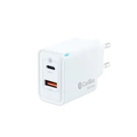 Wall Charger CoolBox COO-CUP-30CA White (1 Unit) by CoolBox, USB Cables - Ref: S0240816, Price: 11,18 €, Discount: %