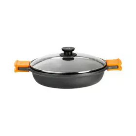 Caçarola BRA A270532 (32 cm) Preto Preto/Laranja Metal Alumínio Alumínio Forjado Alumínio fundido Ø 32 cm de BRA, Caçarolas -...