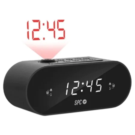 Radio Alarm Clock with LCD Projector SPC 4586N Black by SPC, Alarm clocks - Ref: S0429019, Price: 26,08 €, Discount: %