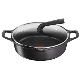 Casserole with lid Tefal E2497244 Black Ø 28 cm by Tefal, Casserole Dishes - Ref: S0449858, Price: 47,90 €, Discount: %