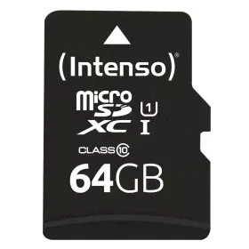 Mikro SD Speicherkarte mit Adapter INTENSO 64 GB von INTENSO, Speicherkarten - Ref: S0456820, Preis: 8,34 €, Rabatt: %