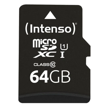 Carte Mémoire Micro SD avec Adaptateur INTENSO 64 GB de INTENSO, Cartes mémoire - Réf : S0456820, Prix : 6,66 €, Remise : %