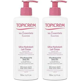 Lait corporel hydratant Topicrem 500 ml x 2 de Topicrem, Hydratants - Réf : M0119578, Prix : 22,51 €, Remise : %