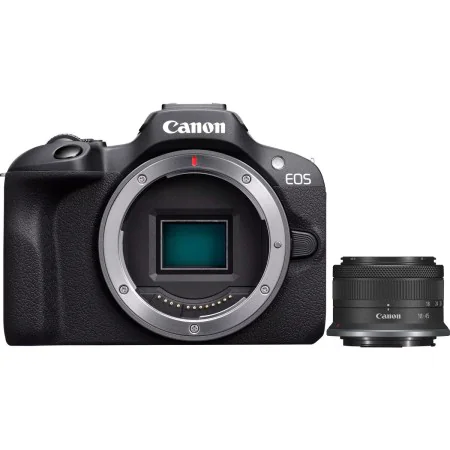 Cámara Digital Canon EOS R100 + RF-S 18 de Canon, Cámaras réflex - Ref: S0458278, Precio: 804,42 €, Descuento: %