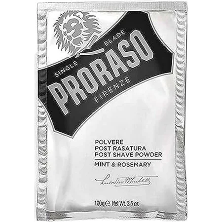 Poudre de Talc Parfumée Proraso Romarin Menthe de Proraso, Mousses - Réf : M0119803, Prix : 6,32 €, Remise : %