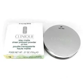 Kompaktpuder Stay-Matte Clinique Face Powders Applikator In Pulverform Damen Unisex (7,6 g) von Clinique, Bademäntel - Ref: M...