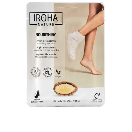 Maschera per Piedi Iroha Argan Calzini Noce di macadamia di Iroha, Calzini idratanti - Rif: S05099022, Prezzo: 6,58 €, Sconto: %