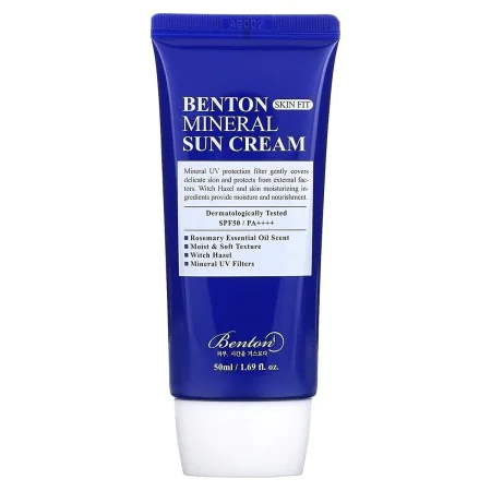 Protetor Solar Facial Benton Skin Fit SPF 50+ 50 ml de Benton, Filtros solares - Ref: S05117216, Preço: 21,63 €, Desconto: %