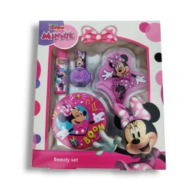 Conjunto de Maquilhagem Infantil Cartoon Minnie Set Belleza Lote 4 Peças de Cartoon, Rocas e aros de peluche - Ref: S05118814...