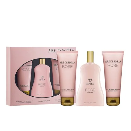 Women's Perfume Set Aire Sevilla Rose 3 Pieces by Aire Sevilla, Sets - Ref: S05125030, Price: 20,86 €, Discount: %