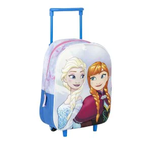 School Rucksack with Wheels Frozen Blue 25 x 31 x 10 cm by Frozen, Children's Backpacks - Ref: S0740123, Price: 15,48 €, Disc...