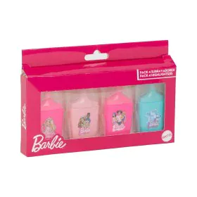 Ensemble de Marqueurs Fluorescents Barbie Rose 4 Pièces de Barbie, Surligneurs - Réf : S0740184, Prix : 4,20 €, Remise : %