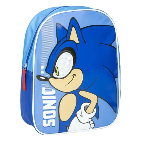 Schulrucksack Sonic Blau 23 x 30 x 9 cm von Sonic, Kinderrucksäcke - Ref: S0740315, Preis: 12,27 €, Rabatt: %