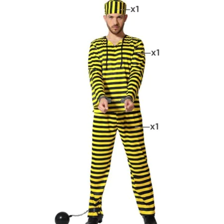 Déguisement pour Adultes Jaune Prisonnier de BigBuy Carnival, Adultes - Réf : S1132989, Prix : 10,78 €, Remise : %