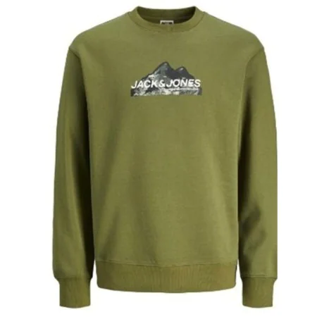 Men’s Sweatshirt without Hood Jack & Jones SWEAT CREW NECK 12262094 Green by Jack & Jones, Men - Ref: S2033255, Price: 21,68 ...