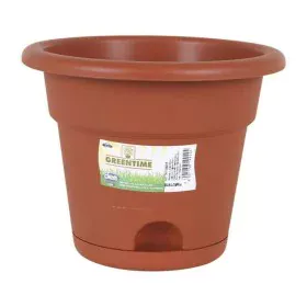 Flower Pot with Dish Dem Resistant Brown by Dem, Flower Pots - Ref: S2203355, Price: 1,82 €, Discount: %