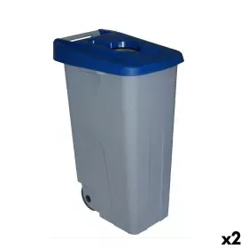 Caixote do Lixo com Rodas Denox 110 L Azul 58 x 41 x 89 cm de Denox, Caixotes de lixo exteriores - Ref: S2226334, Preço: 79,0...