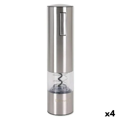 Electric Corkscrew Percutti Silver Steel 9 x 10,7 x 32,1 cm (4 Units) by Percutti, Corkscrews - Ref: S2226502, Price: 40,33 €...