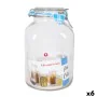 Frasco Borgonovo Hermético Transparente Cristal 4,25 L 14,5 x 14,5 x 26 cm (6 Unidades) de Borgonovo, Boiões e acessórios her...