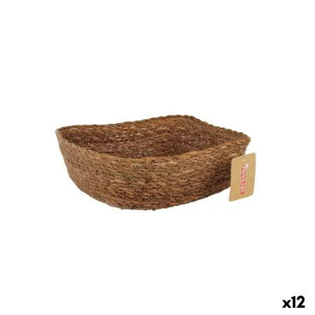 Panier Multi-usages Privilege osier Carré 22 x 22 x 8 cm (12 Unités) de Privilege, Boîtes de rangement ouvertes - Réf : S2227...